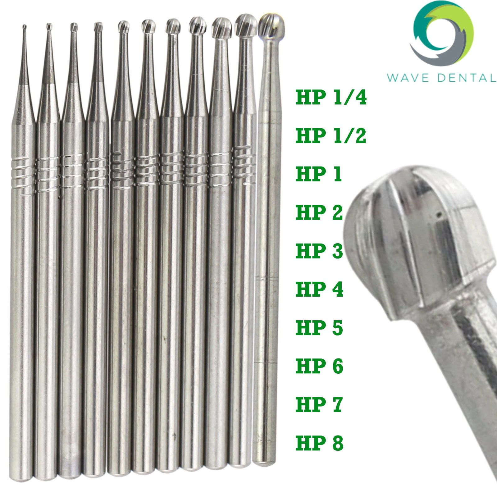 Wave Dental Surgical Straight Handpiece Burs Carbide Bur 44.5mm HP #1/4 557 702L