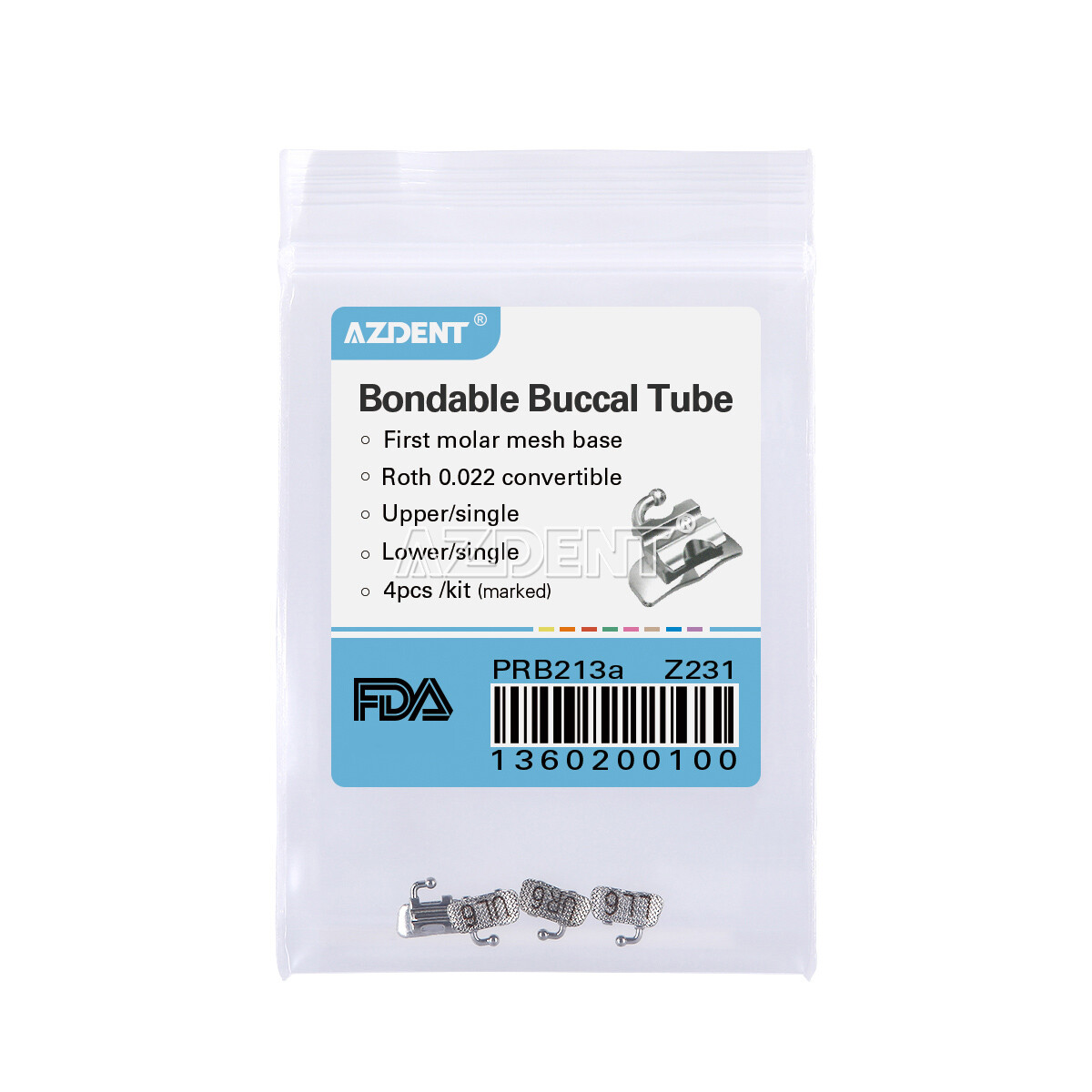 Dental Orthodontic Bracket/Roth 022 018 Buccal Tube/NITI Arch Wires Ovoid Form
