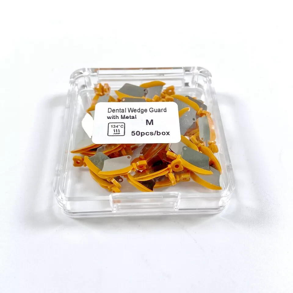 Dental Fender Interproximal Wedges Matrix Blade Guard with Metal L/M/S 50pcs/Box