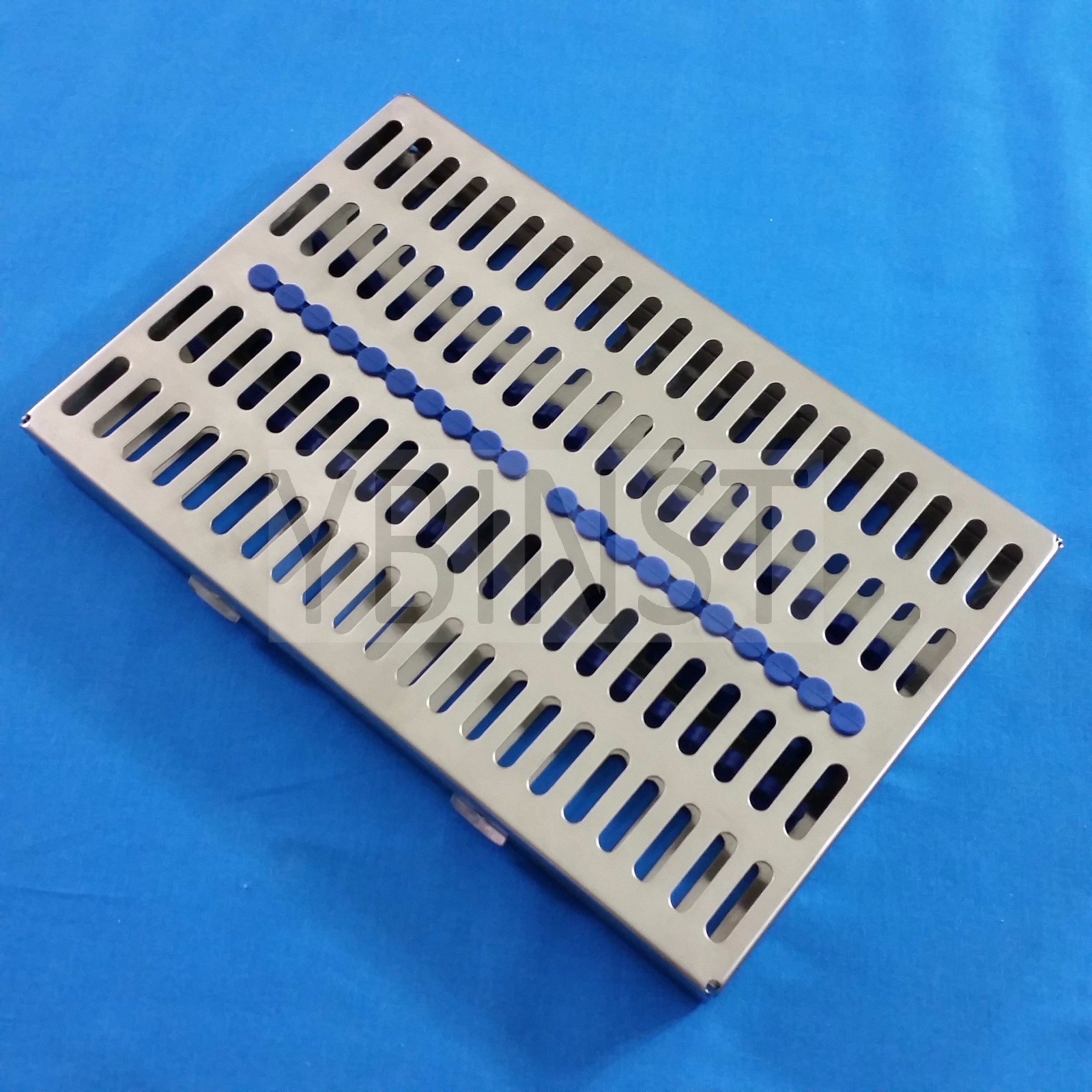 STAINLESS STERILIZATION CASSETTE RACK BOX FOR 20 SURGICAL DENTAL INSTRUMENTS