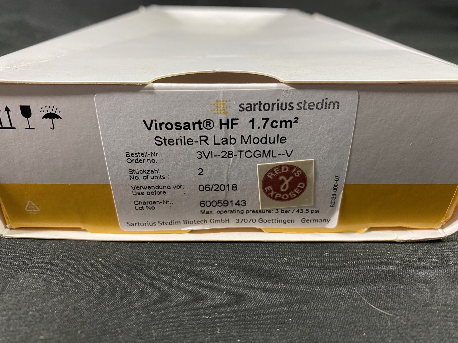 SARTORIUS PES 1.7cm² Virosart HF Lab Module Virus Filter 3VI–28-TCGML—V (2/pk)