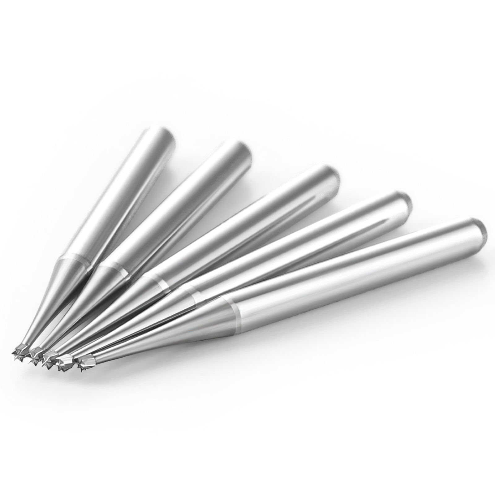 JMU Dental Inverted Cone Carbide Burs 19MM 25MM Friction Grip FG #33 1/2 34 36