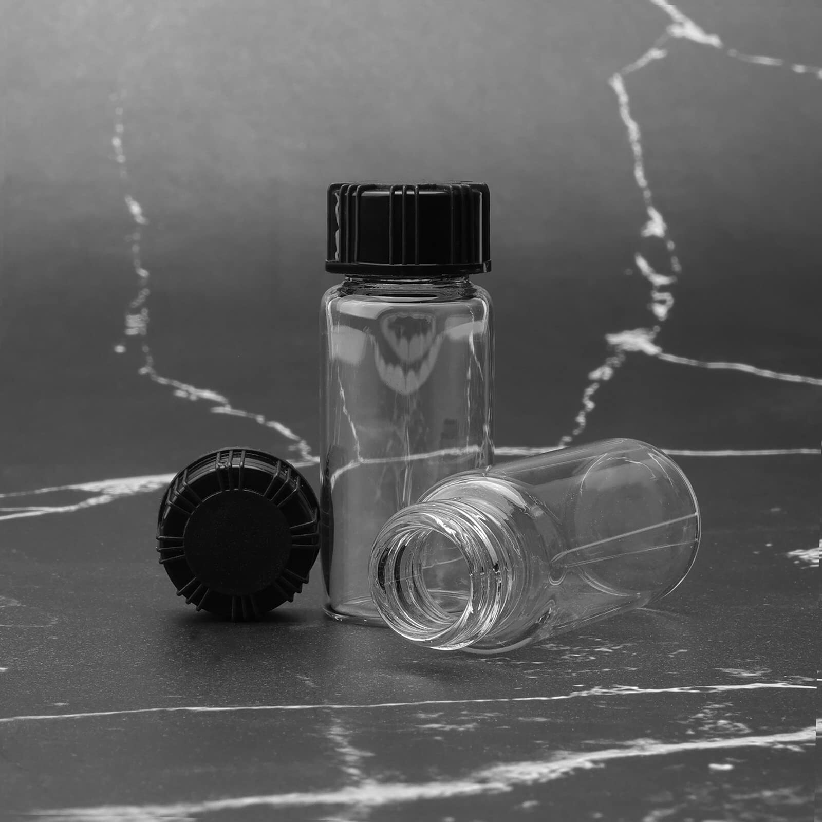 Clear Glass Vials with Screwcap Empty Vials Bottles Liquid Sampling Sample Gl…