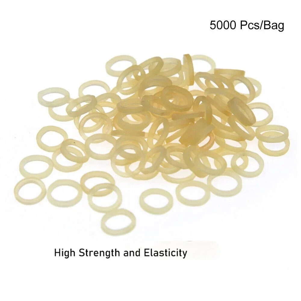 5000 Pcs/Bag Dental 3.5/4.5/6.5Oz Orthodontic Rubber Bands Elastics Latex Braces