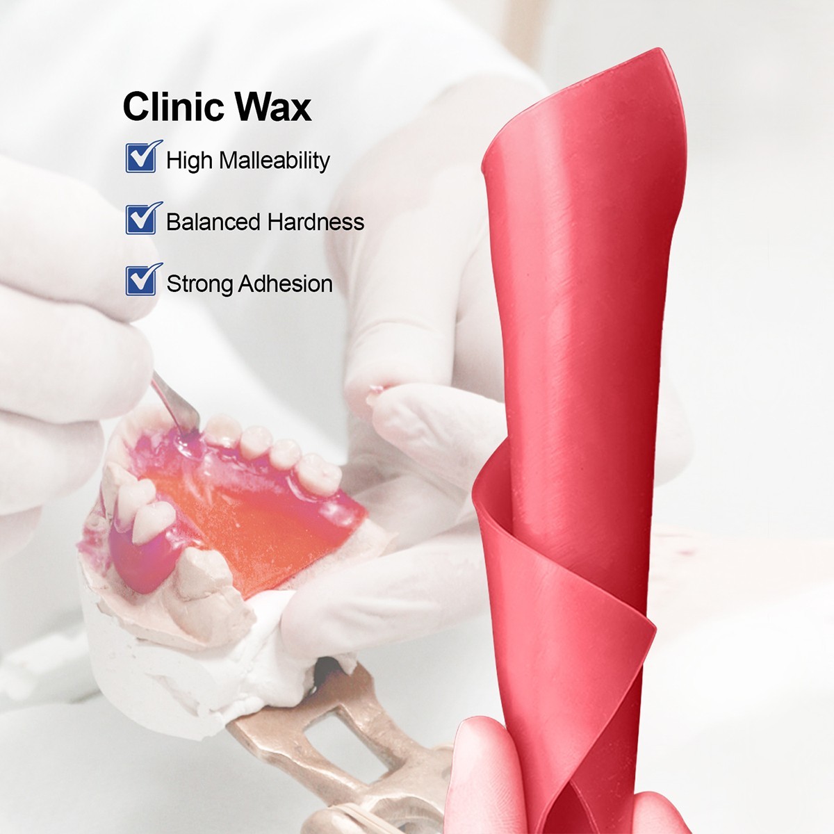 18 Sheets Dental Lab Base Plate Wax Molding Casting Wax Sheet Denture Material