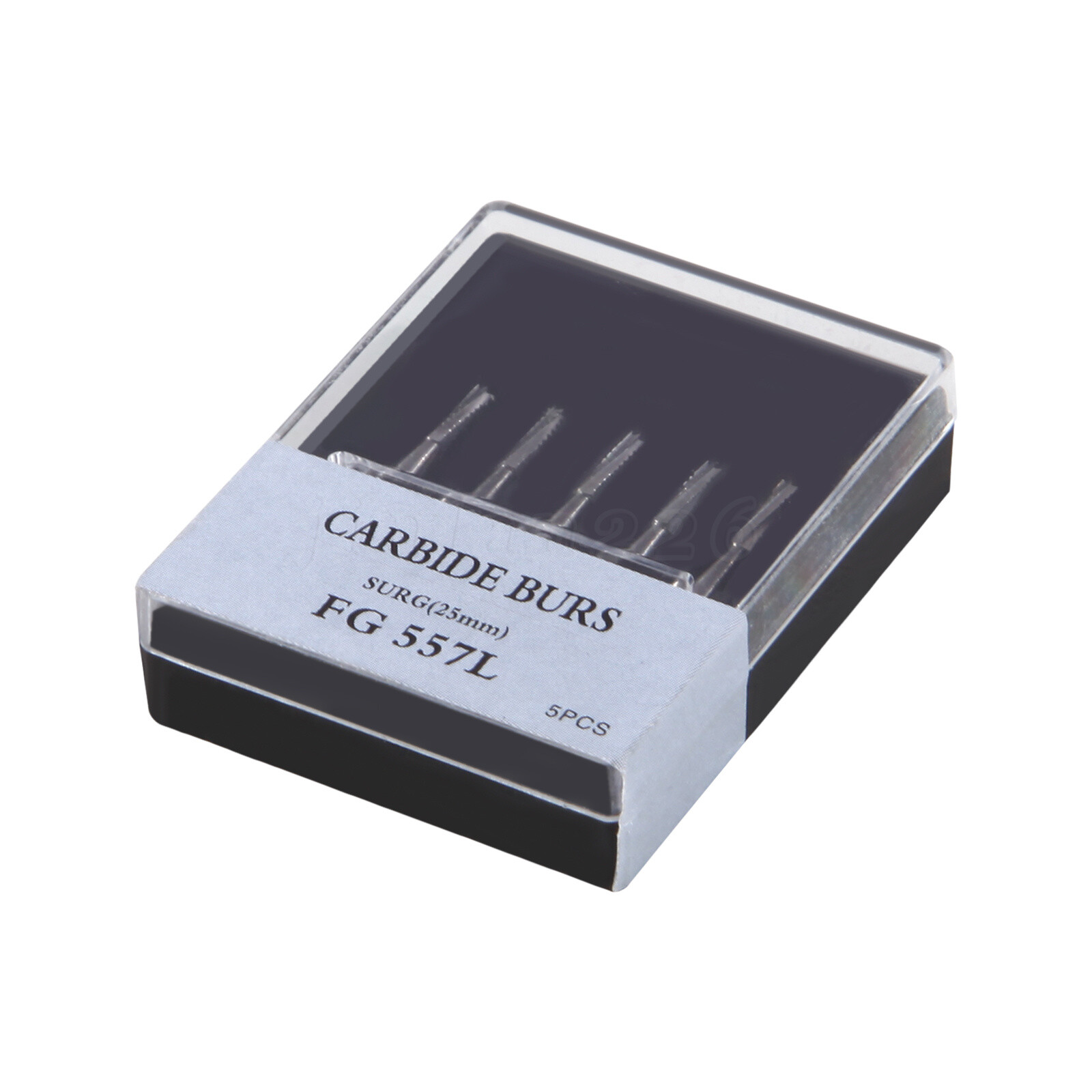 50pcs Dental Surgical Burs Carbide Bur FGOS 557 Straight Fissure FG SURG 25mm
