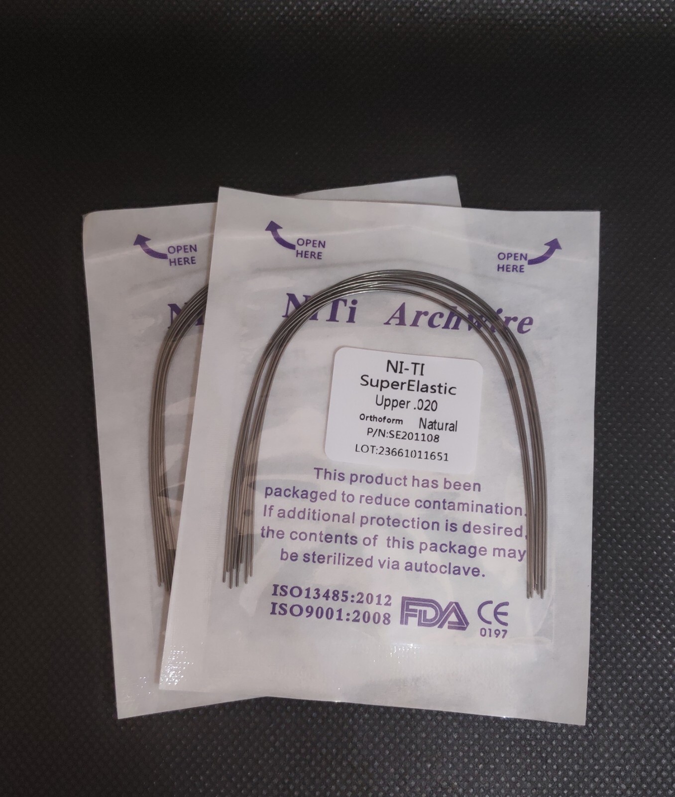 Dental Orthodontic Super Elastic Niti Round/Rectangular Arcos Arch Wires Natural