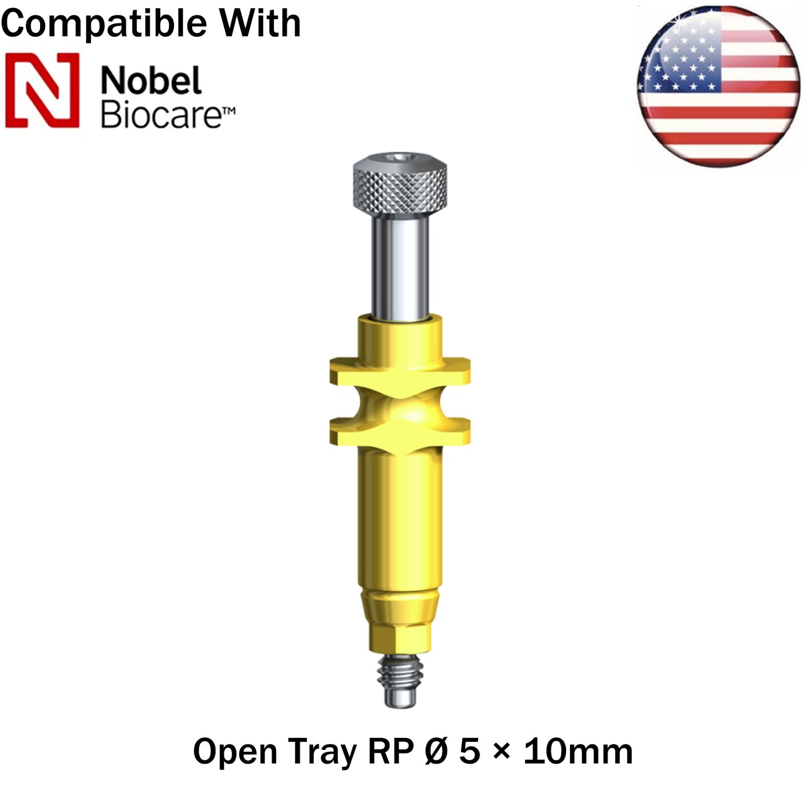US Dental fits Nobel Active NP/RP Impression Transfer Coping Close Open Tray