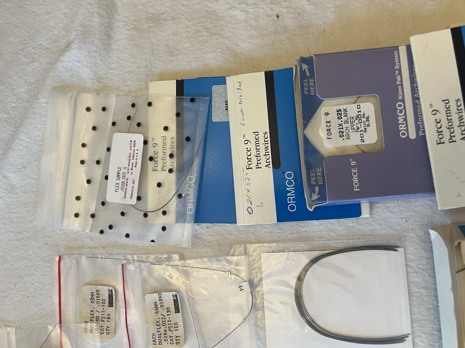 Ortho Archwires Lot Ormco 3M Unitek GAC NiTi SS Mixed Sizes 100+ Packs VTG