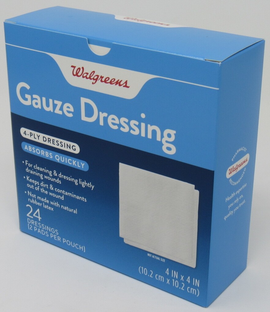 NEW CASE OF 1152 Sterile Gauze Dressing Pads 4×4 in 4-Ply SEALED POUCHES Bandage