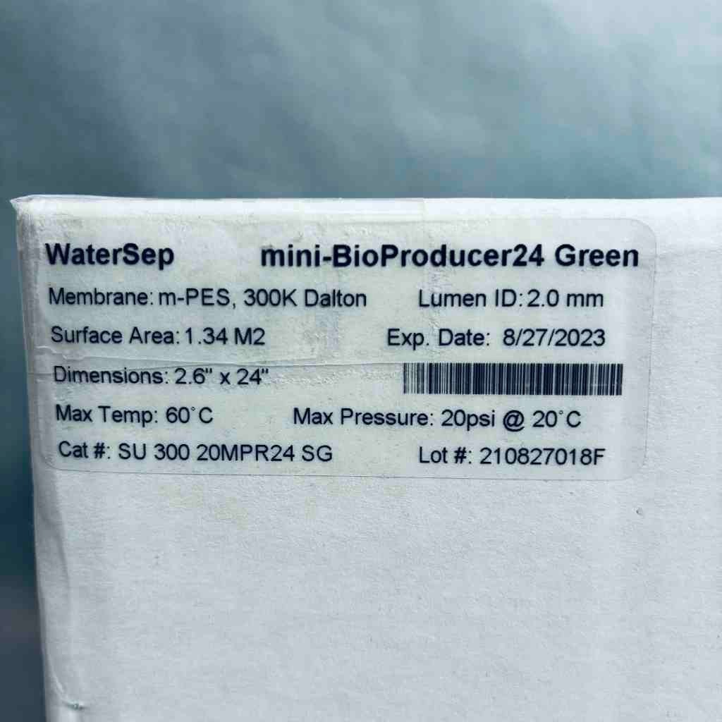 Sartorius WaterSep mini-BioProducer24 Green Hollow Fiber Filter 300 kDa 2.0mm
