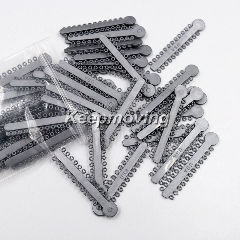 1040 Pcs/Pack Dental Orthodontic Ligature Ties Elastic Rubber Bands 44 Colors