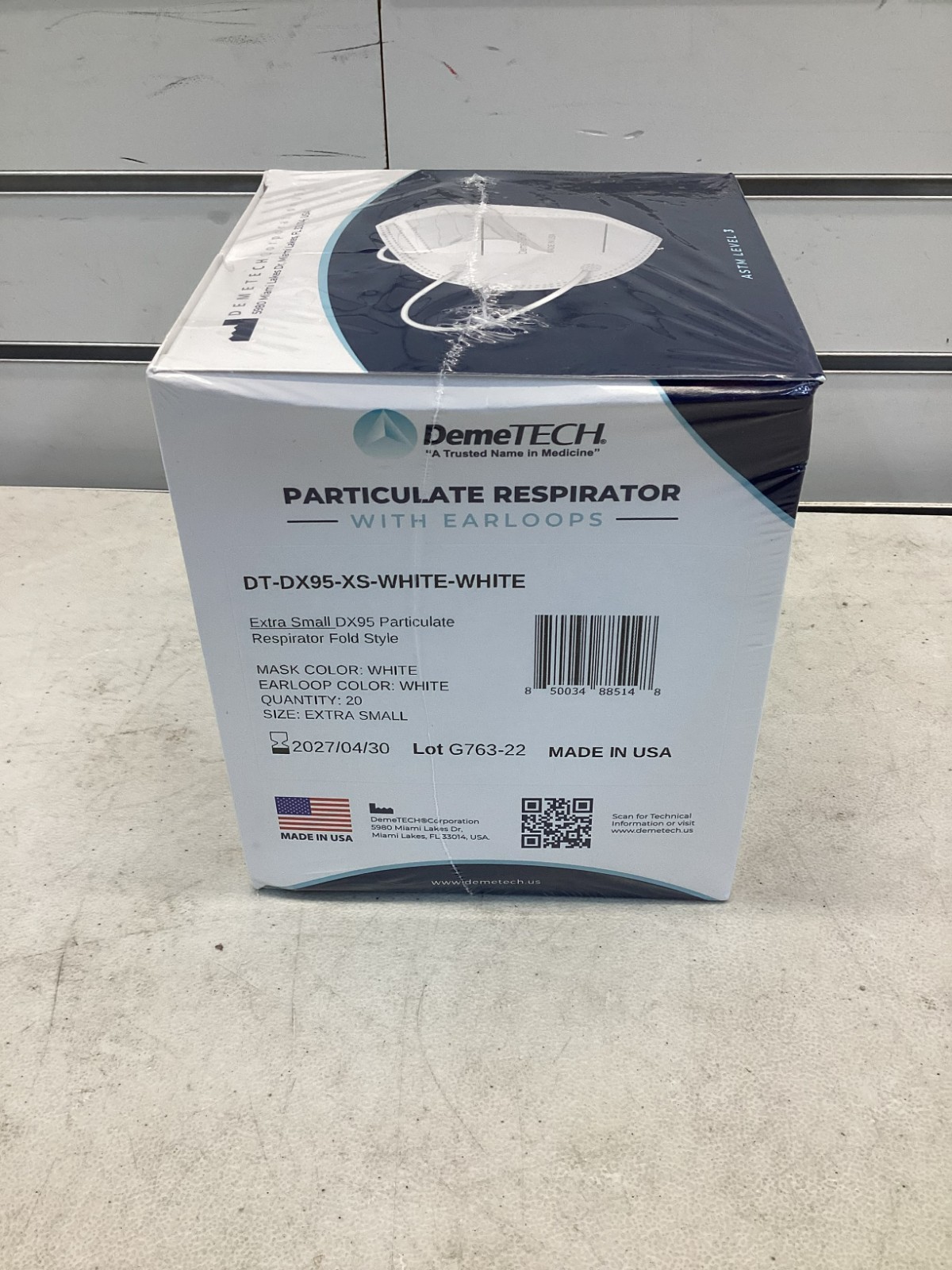 Lot of 34 Boxes Kids Extra Small Particulate Respirator Fold Style 20 per Box