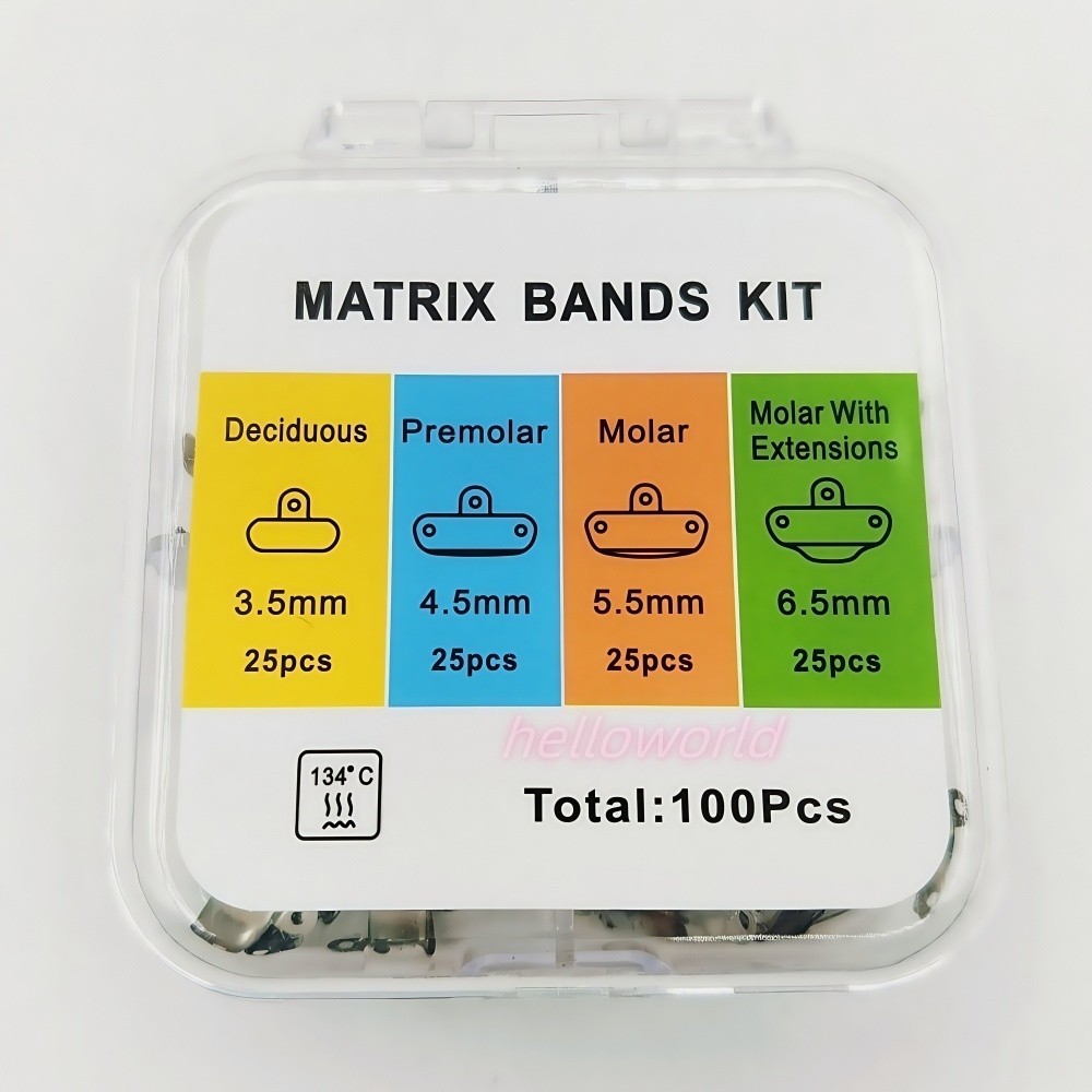 50Pcs/Box Dental Matrix Bands Sectional Matrice M01-M04 Fit Garrison Palodent V3