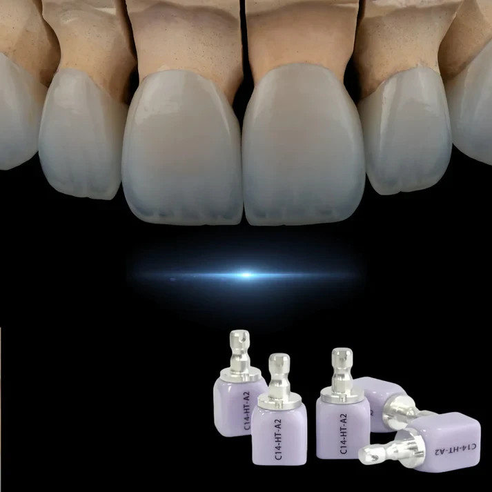 C14 Dental Lithium Disilicate Glass Ceramic Block LT CAD/CAM CEREC Emax 5Pcs/Box