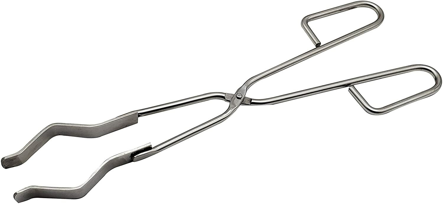 Stainless Steel Flask, Beaker Tongs (12″ Long) with Cork Lined Jaws ARTMAN