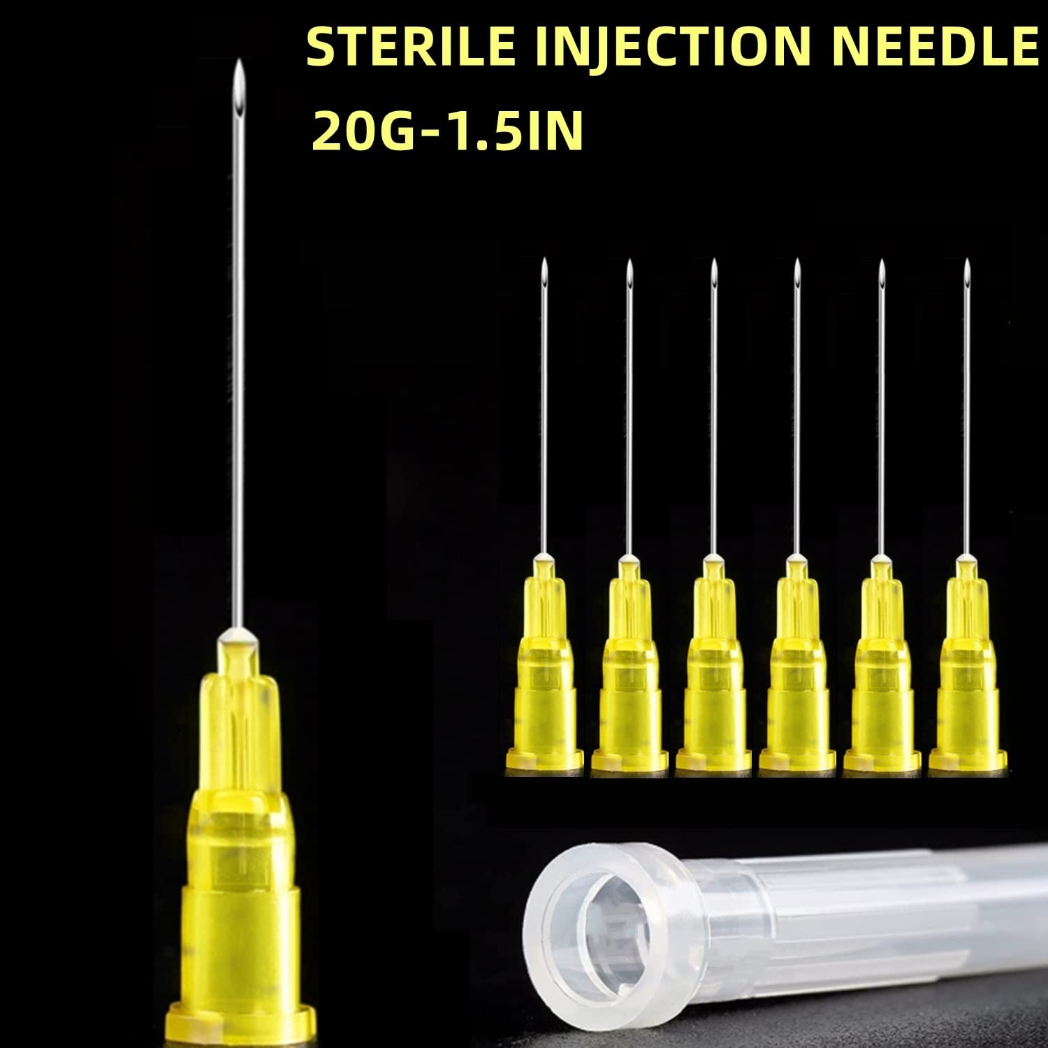 100 Pack 20Ga 1 1/2 Inch Stainless Steel Dispensing Lab Tools Accessories for…