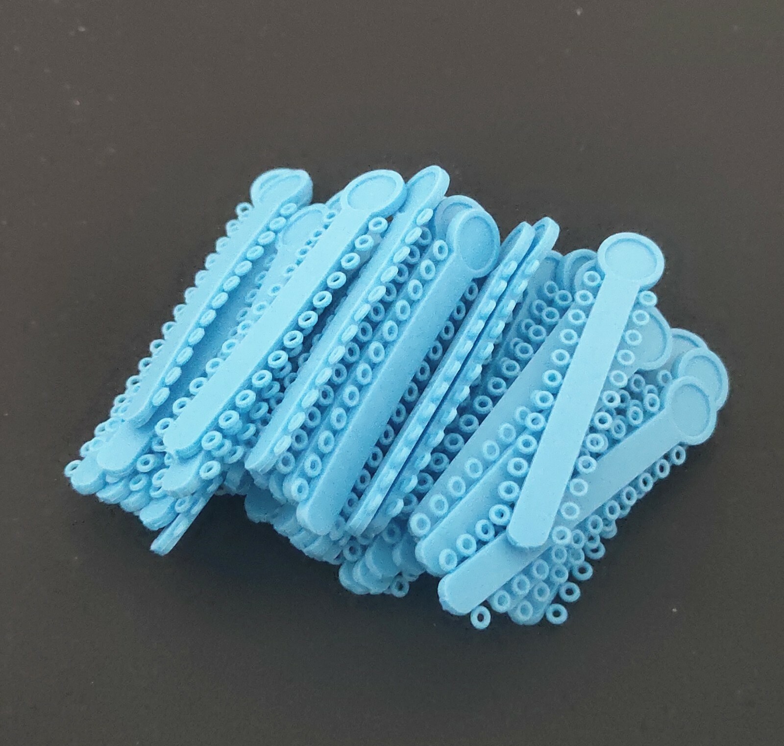 1 Pack 1008 Pcs Dental Elastic Ligature Ties Rubber Bands O Rings Light Blue