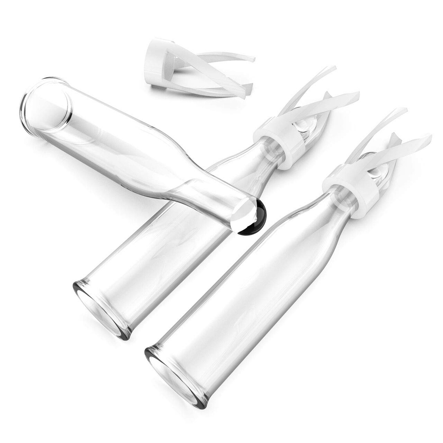 5000pcs 250uL Vial Insert Clear Micro-Insert Glass Polyspring Bottom HPLC LAB GC