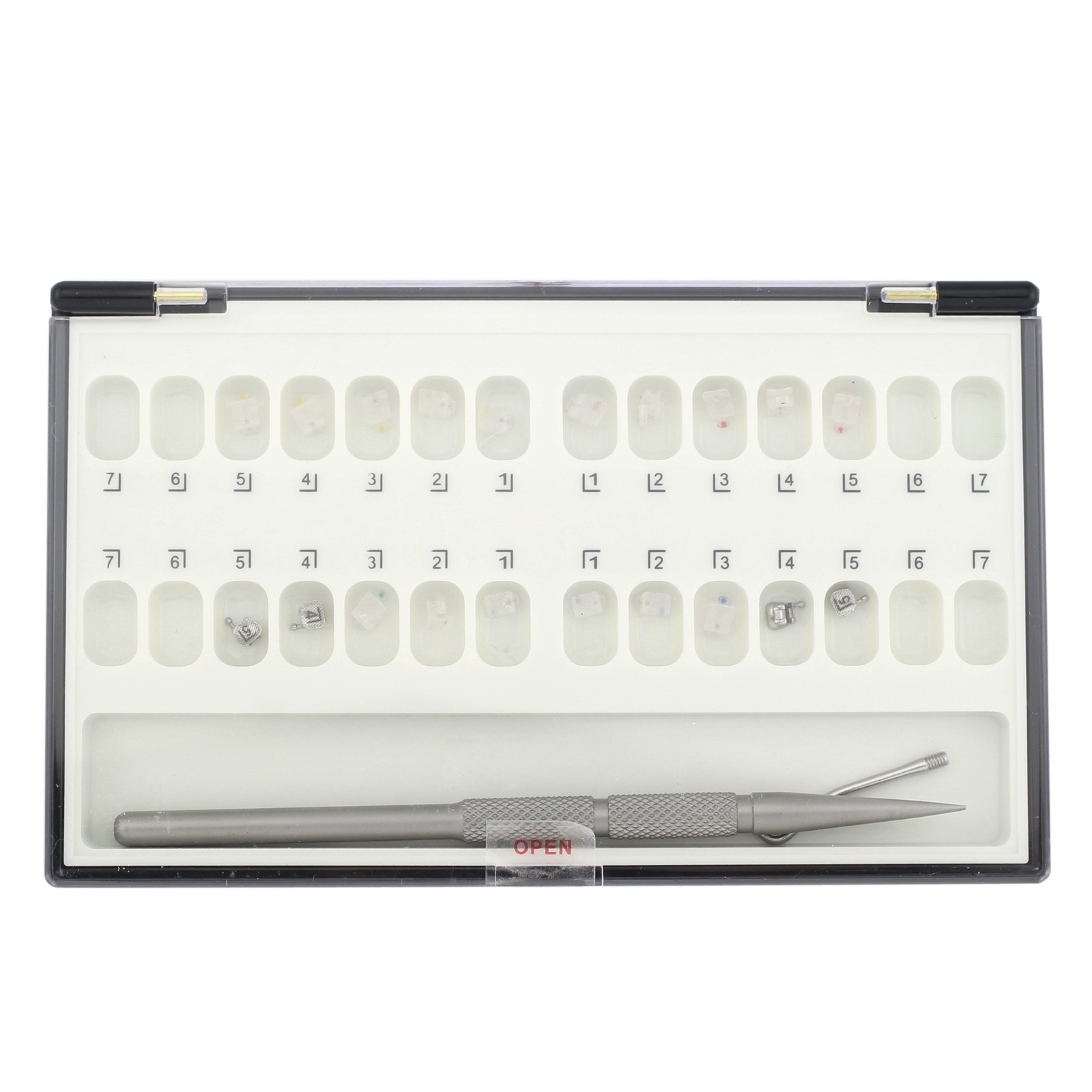 Orthodontic Ceramic Self Ligating Brackets Damon Clear Copper NiTi Arch Wire STD