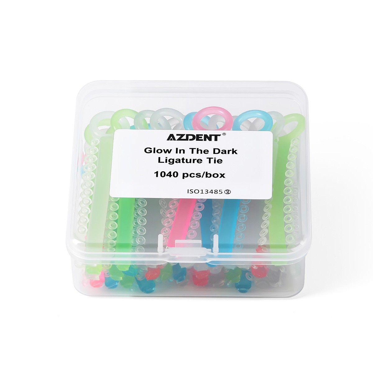 1040pcs/box Dental Orthodontic Ligature Ties Elastic Rubber Bands Dark Light Mix