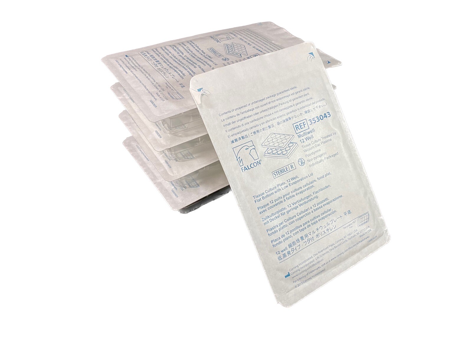 FALCON Polystyrene 12-Well Individual Tissue Culture Plates 353043 (5/pk)