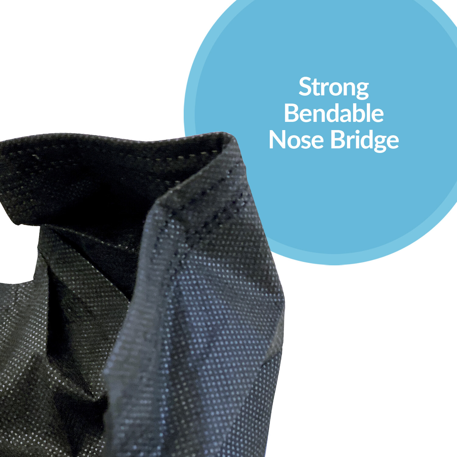 Black ASTM Level 1 3-Ply Disposable Medical Surgical Face Masks