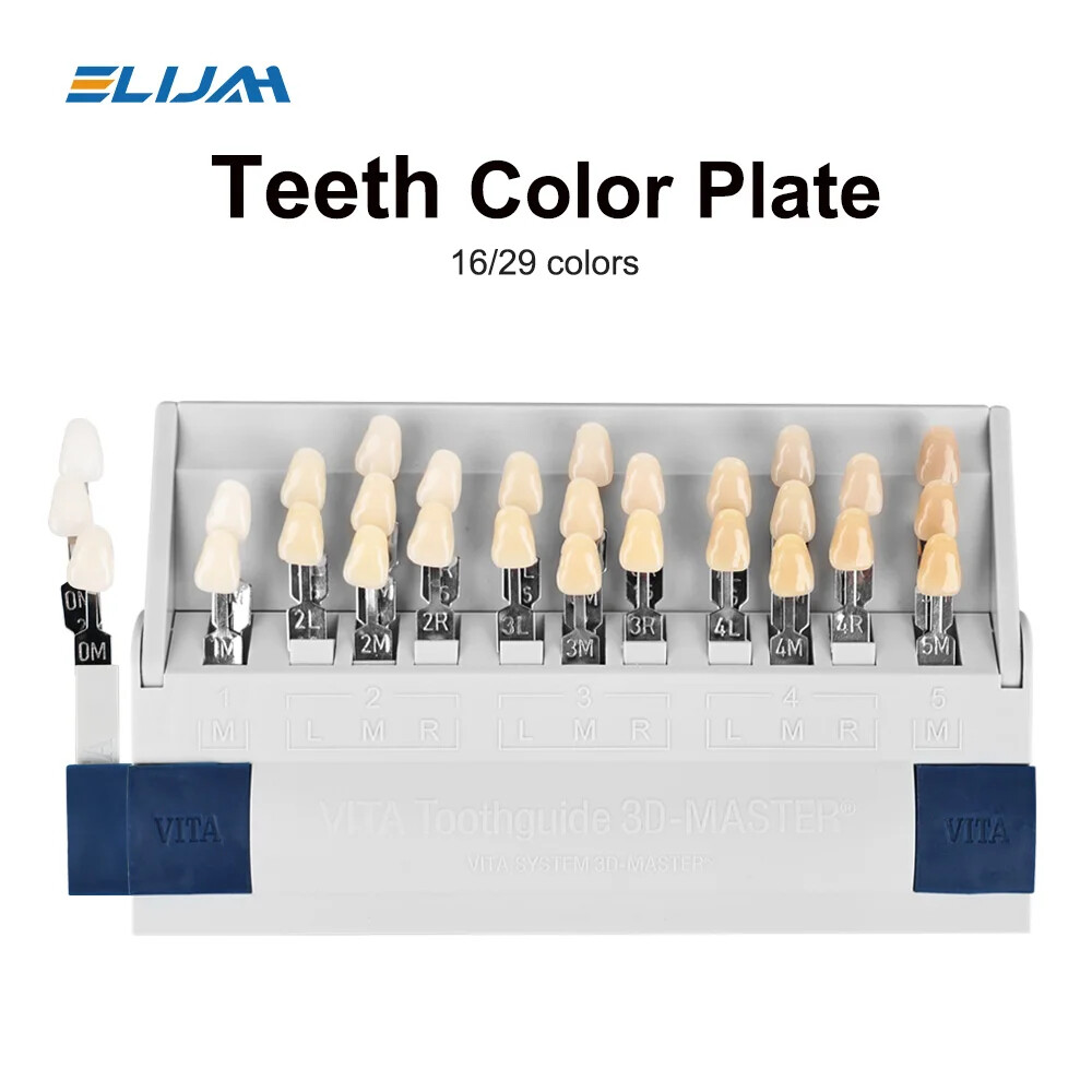 VITA Dental Lab Resin Toothguide 3D Master with Bleached Shade Guide 16/29 Color