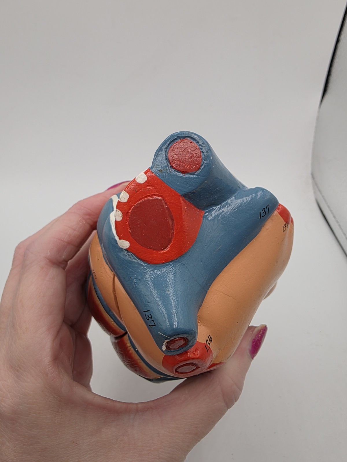 Vintage Human Heart Anatomical Anatomy Model Separated 2 Parts Medical Science