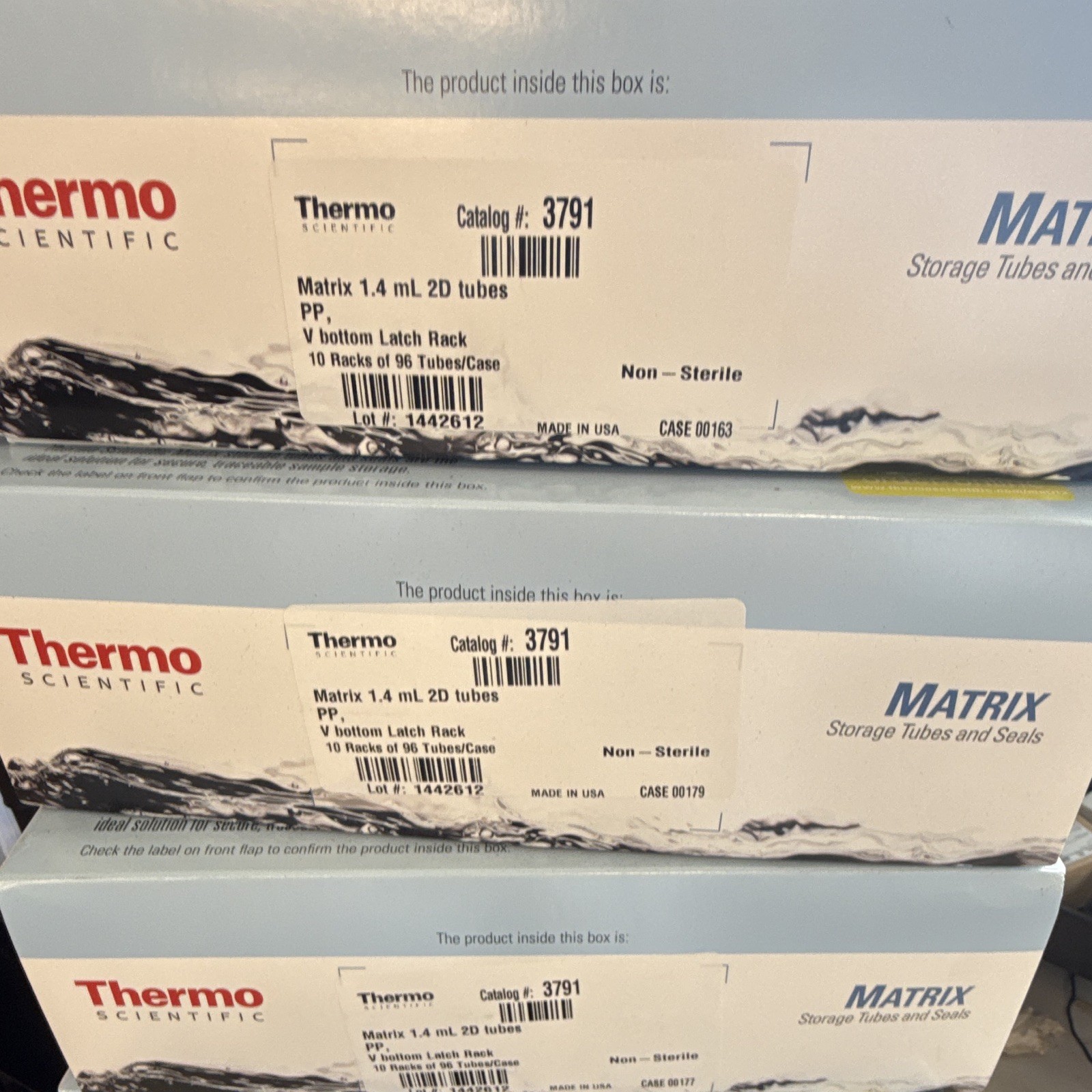 1x Case Thermo Scientific Matrix 1.4mL 2D Polypropylene Tubes MPN 3791