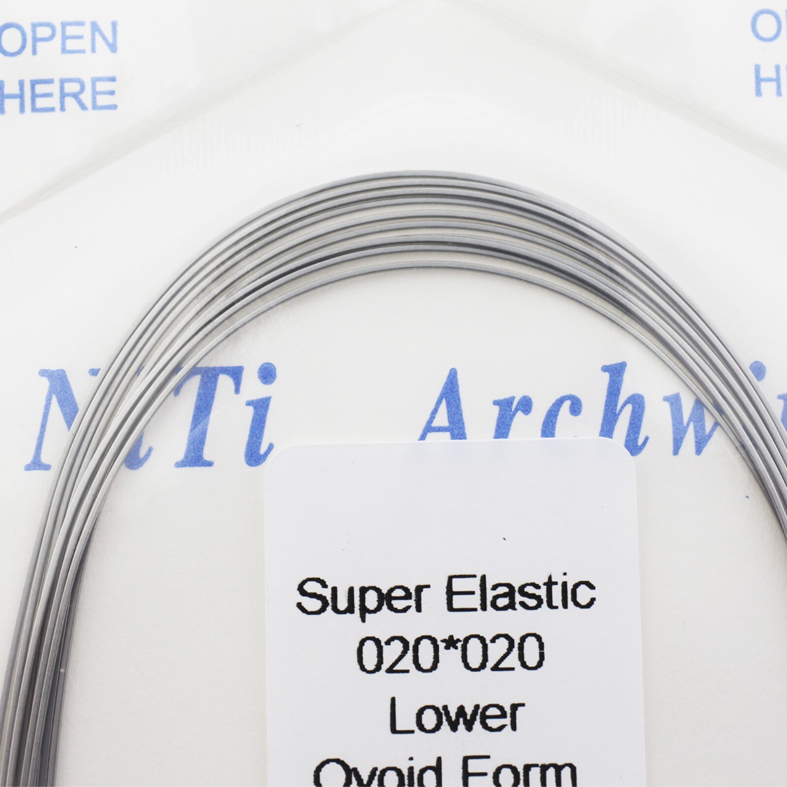 100PCS Dental Orthodontic Arch Wire Niti Round Rectangular Ovoid Natural 16X22