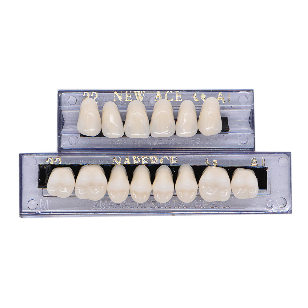 168Pcs Acrylic Resin Denture #22 Dental Upper Lower Shade A1 Teeth Set HOT #22A1