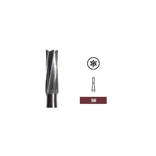 Beavers Kerr Dental Midwest FG #56 Straight Fissure Plain Carbide Burs 100/Pk