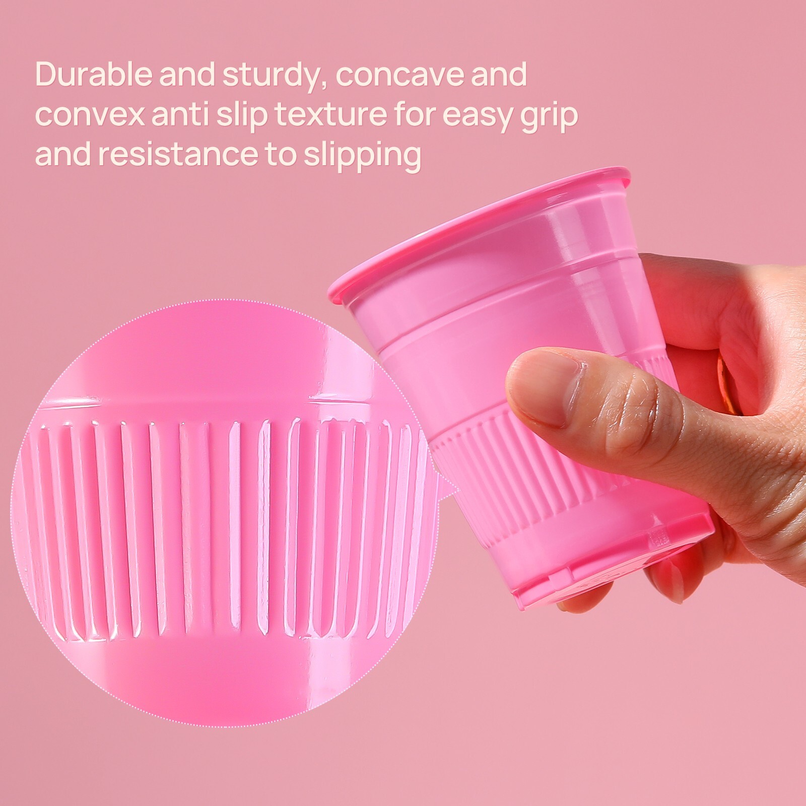 JMU Disposable Plastic Cups 5OZ Colorful Plastic Dental Rinse Cups 1000PCS