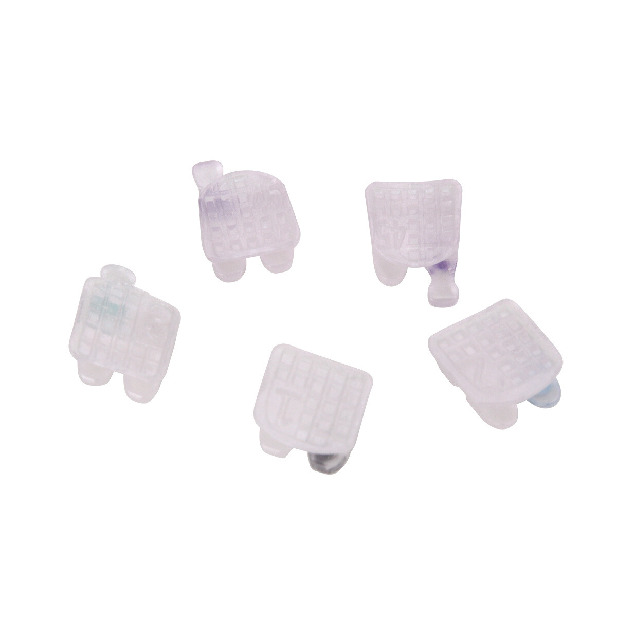 AZDENT Dental Orthodontic Ceramic Brackets Braces Roth MBT.022/018 Hooks 3 4 5