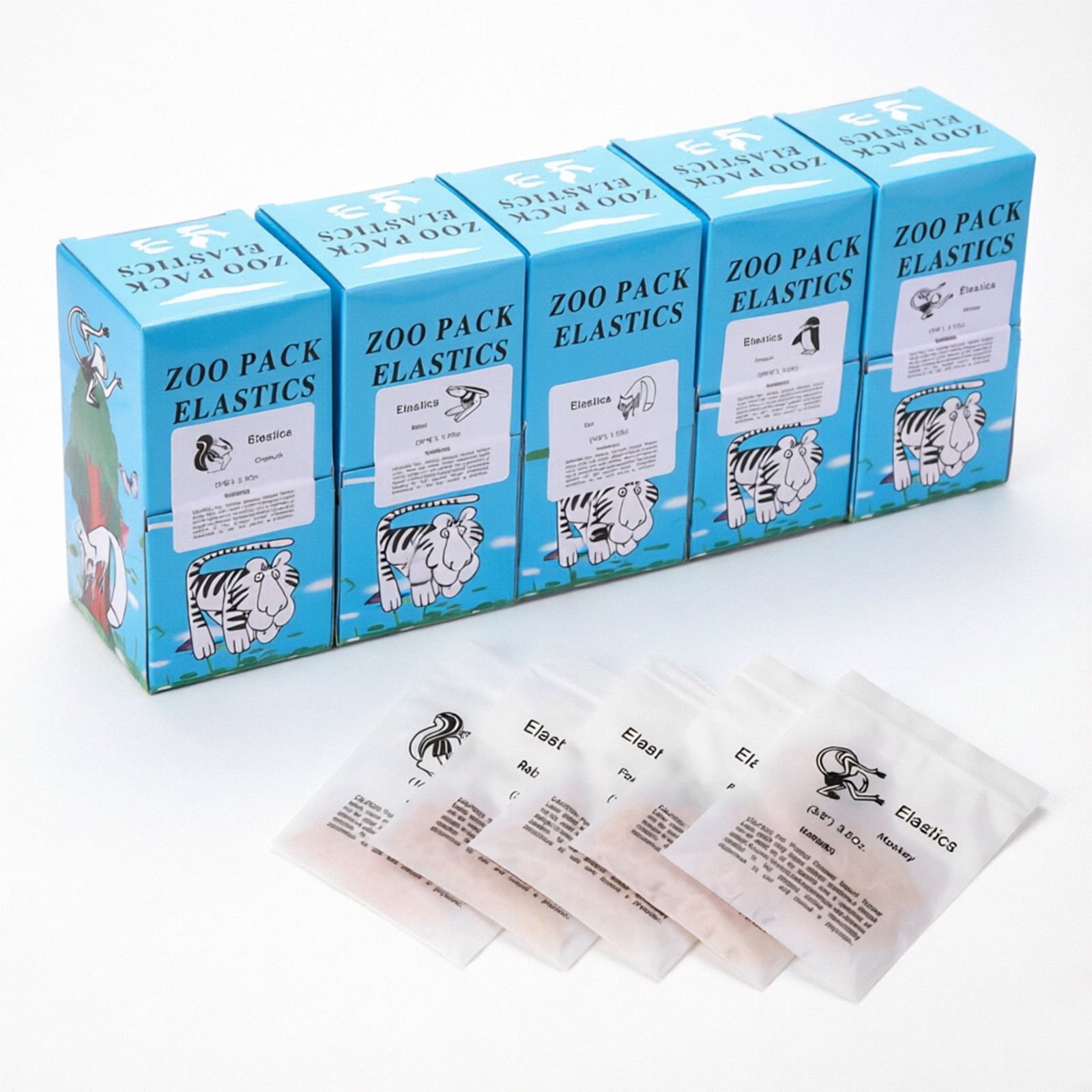 Dental Ortho Elastic Rubber Bands 3.5/5.0/6.5 OZ Zoo Pack Latex Braces