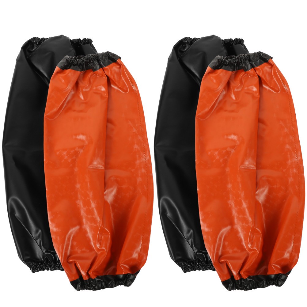 2 Pairs Waterproof PVC Working Sleeves Arm Covers for Kitchen and Home