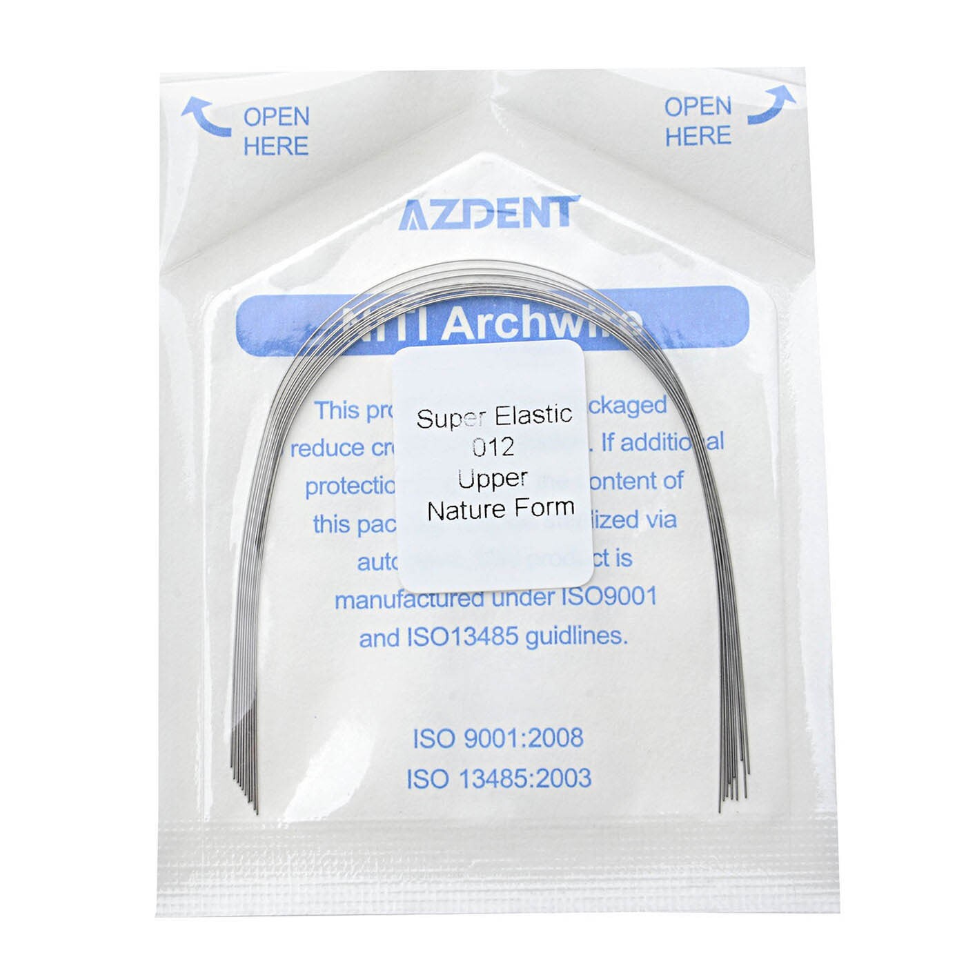 10pcs AZDENT Dental Orthodontic Elastic Niti Round Arch Wires Natural Form Round