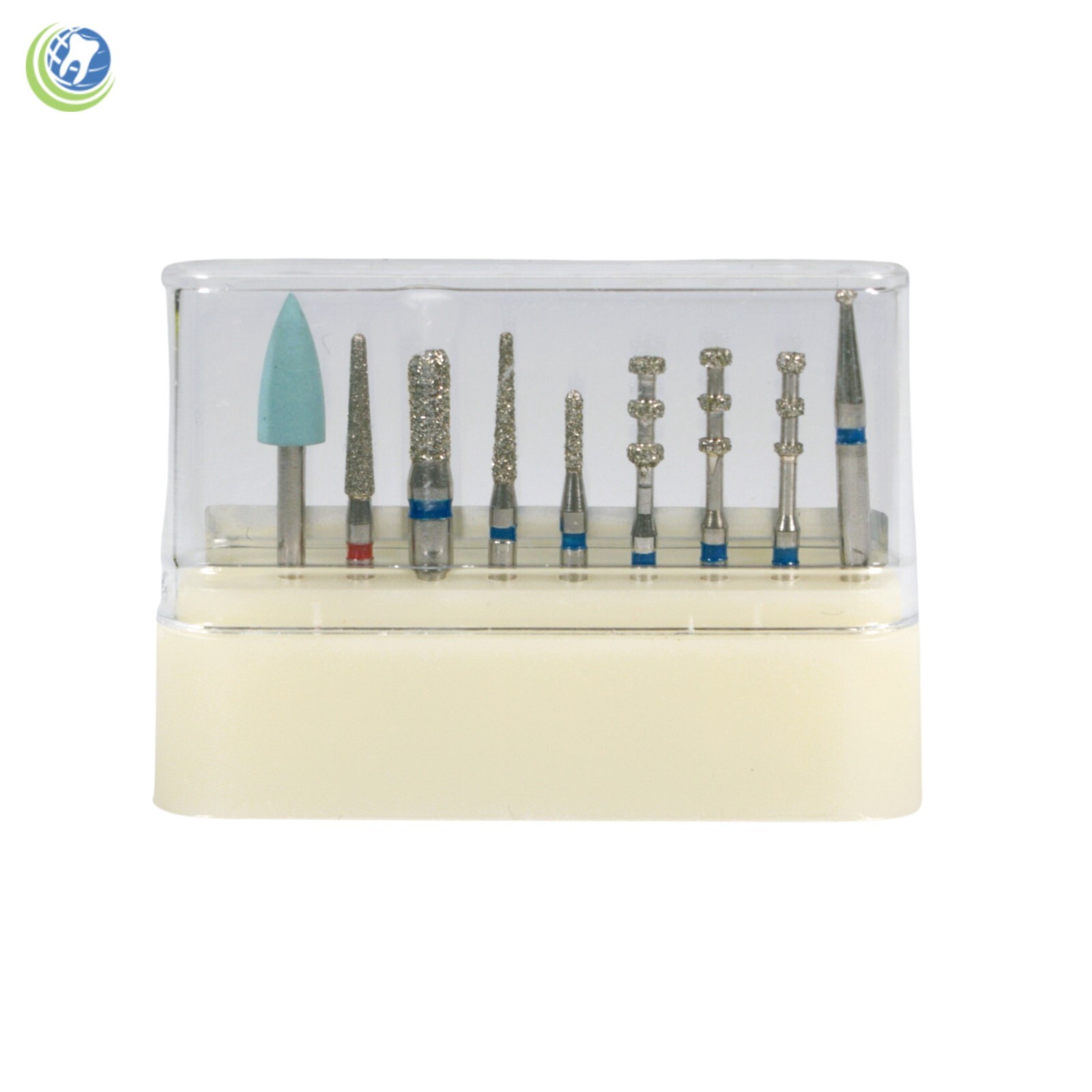 Dental Porcelain Veneers Preparation Polishing FG Diamond Burs Kit Set of 9