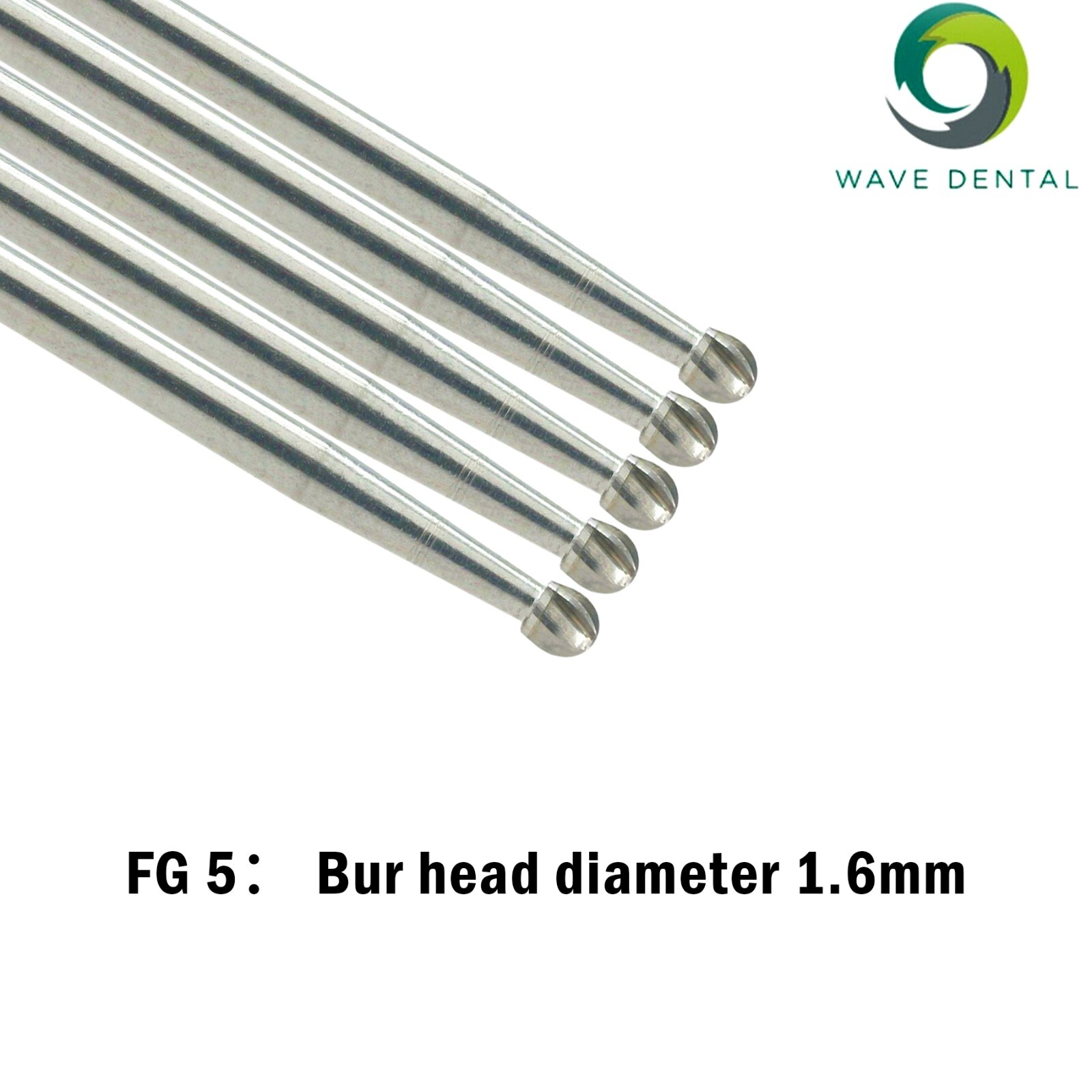 Wave Dental Surgical FG Burs 25mm Carbide Bur Friction Grip Round For High Speed