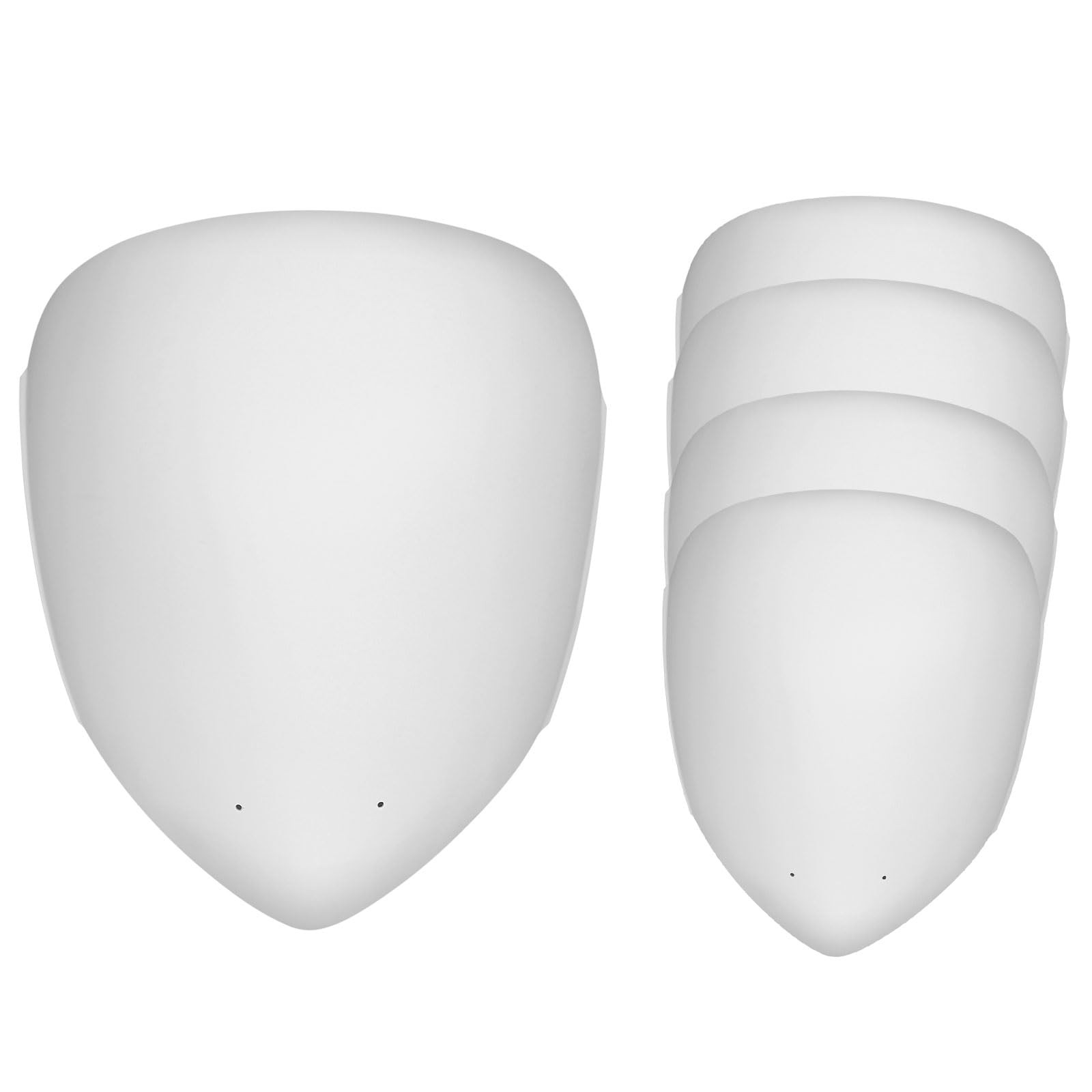 COSWHO DIY Cosplay Mask Blank White Plastic Full Face One Size,