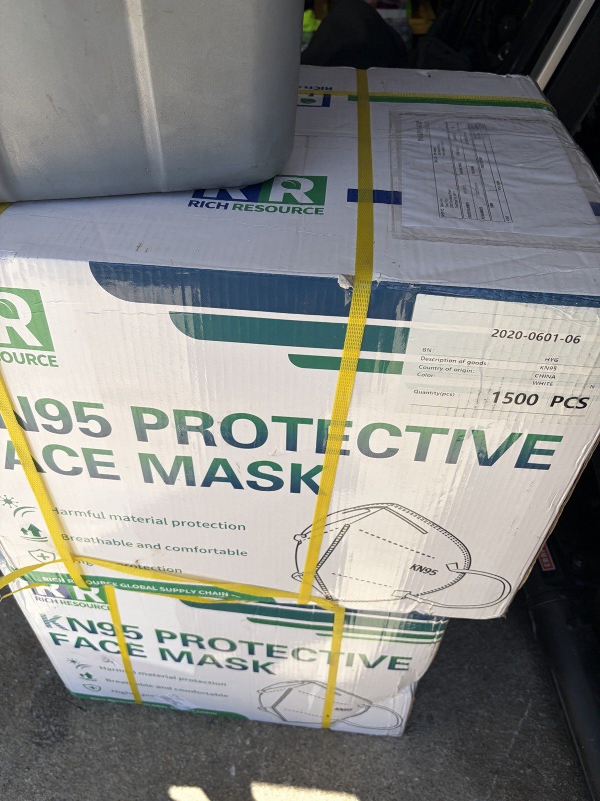 N 95 Mask 1500 Count Disposable N95 Respirators