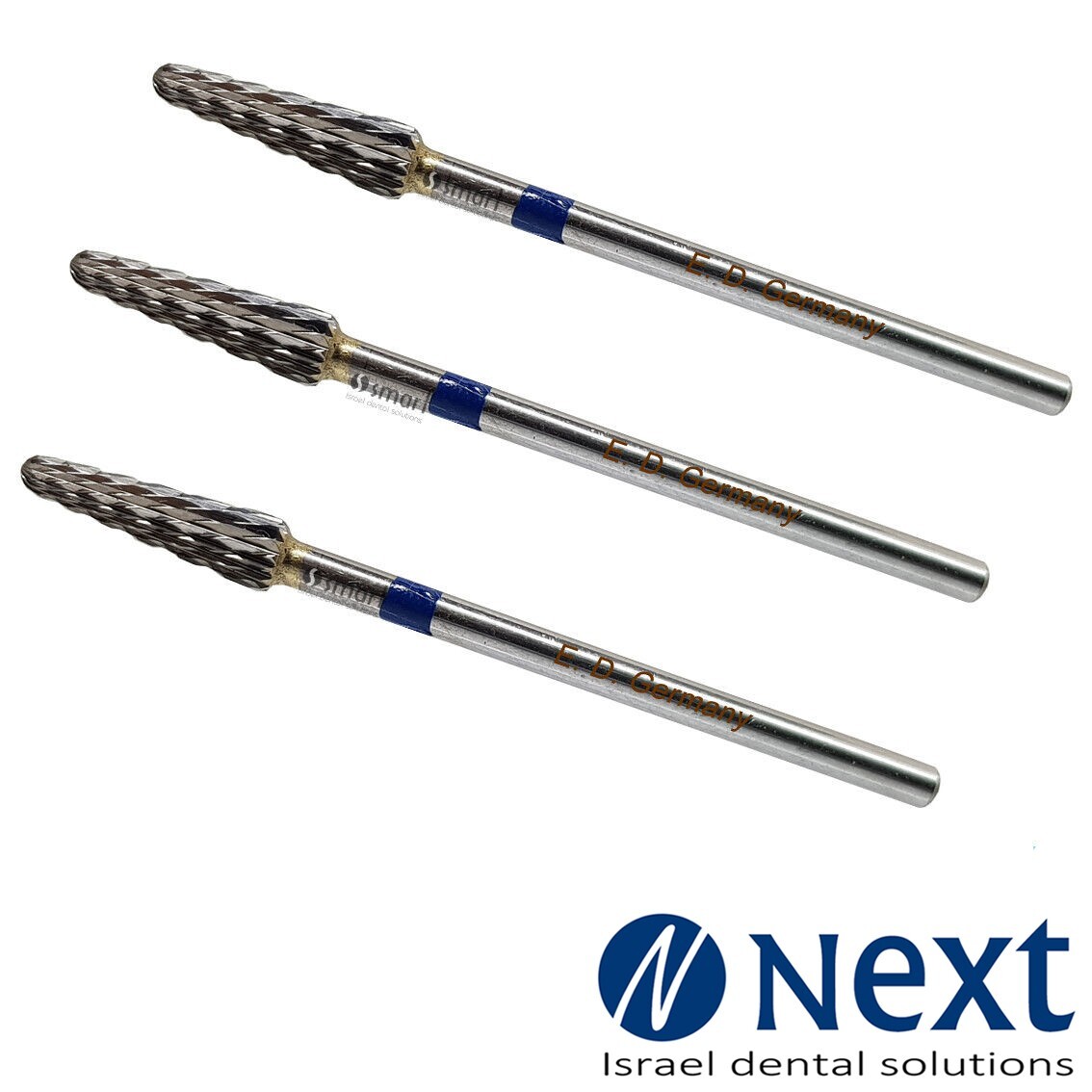 Lot X 3 Dental HP Carbide Cutters Burs DFS Germany made acrylic flex valplast