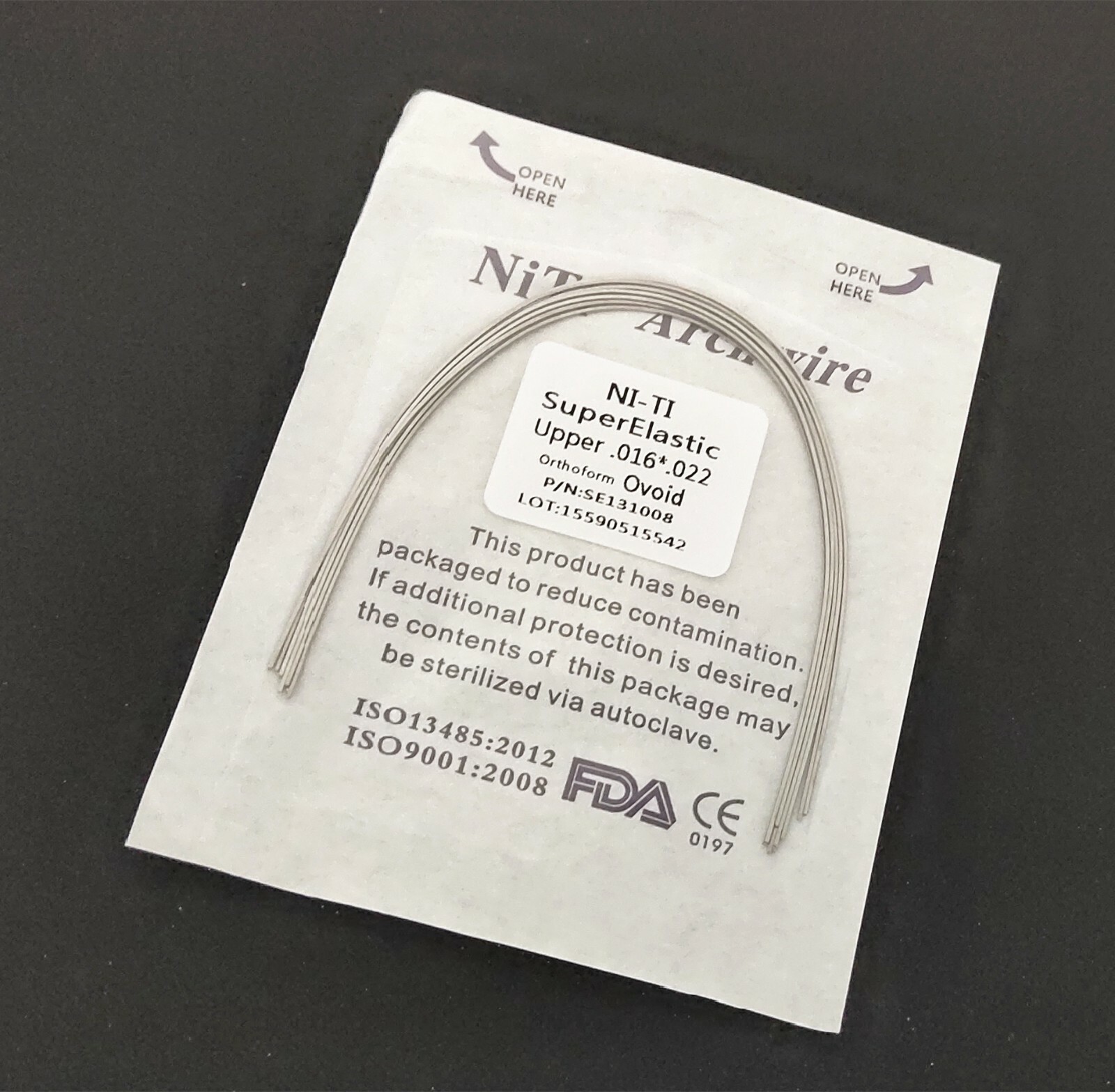 10pcs/Pack Dental Orthodontic Super Elastic Niti Arch Wire Rectangular Nature