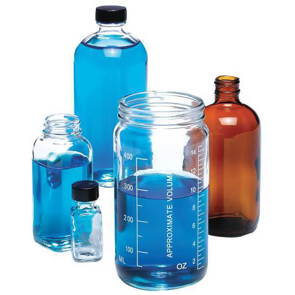 Chase Straight Sided Jar,16 oz.,PK12 5411689V-21 Chase 5411689V-21