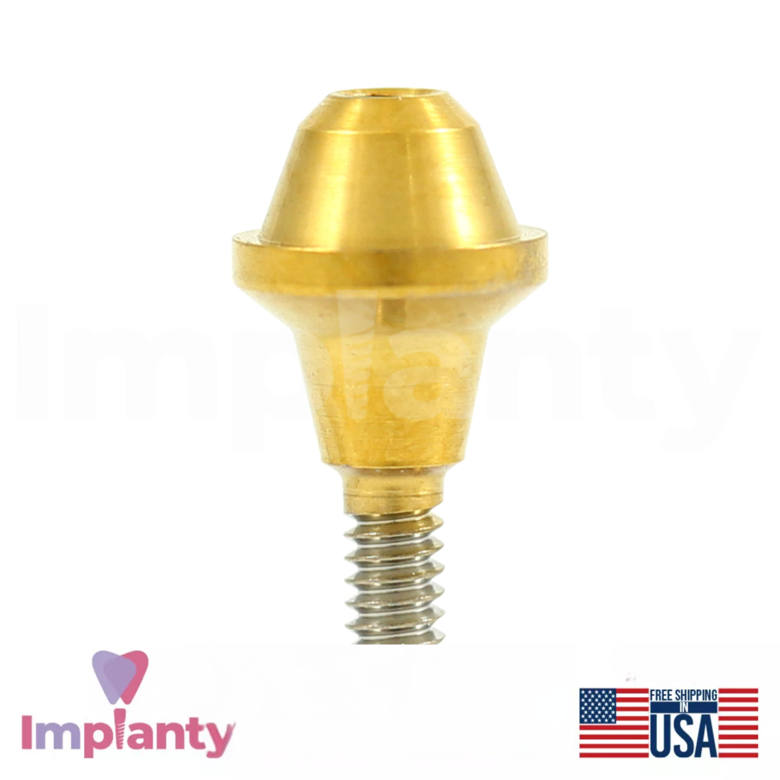 5x Dental Straight Multi Unit NP Conical Connection 2.25mm Plastic Sleeve Set