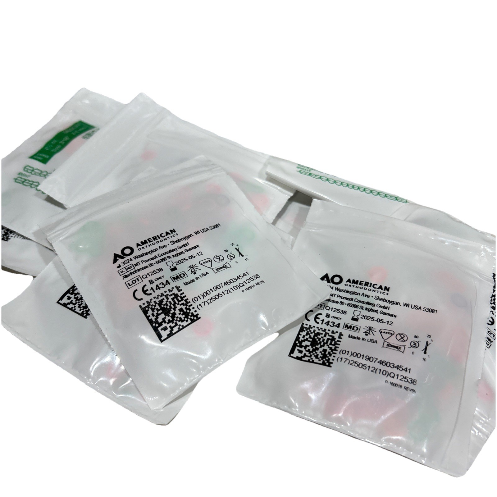 10 Bags Neon Mountain Gorilla American Orthodontics Elastics Dental Rubber Bands