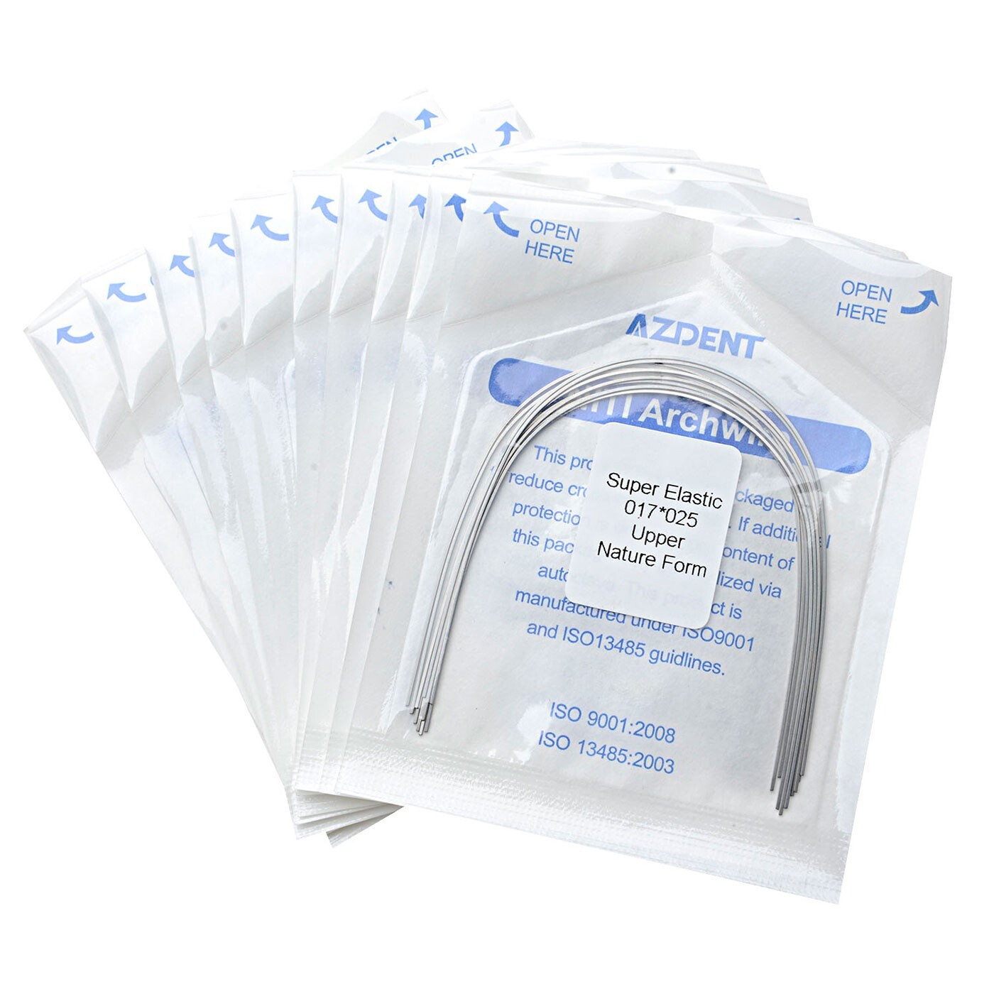 AZDENT Dental Orthodontic Super Elastic Niti Arch Wires Rectangular Ovoid/Nature