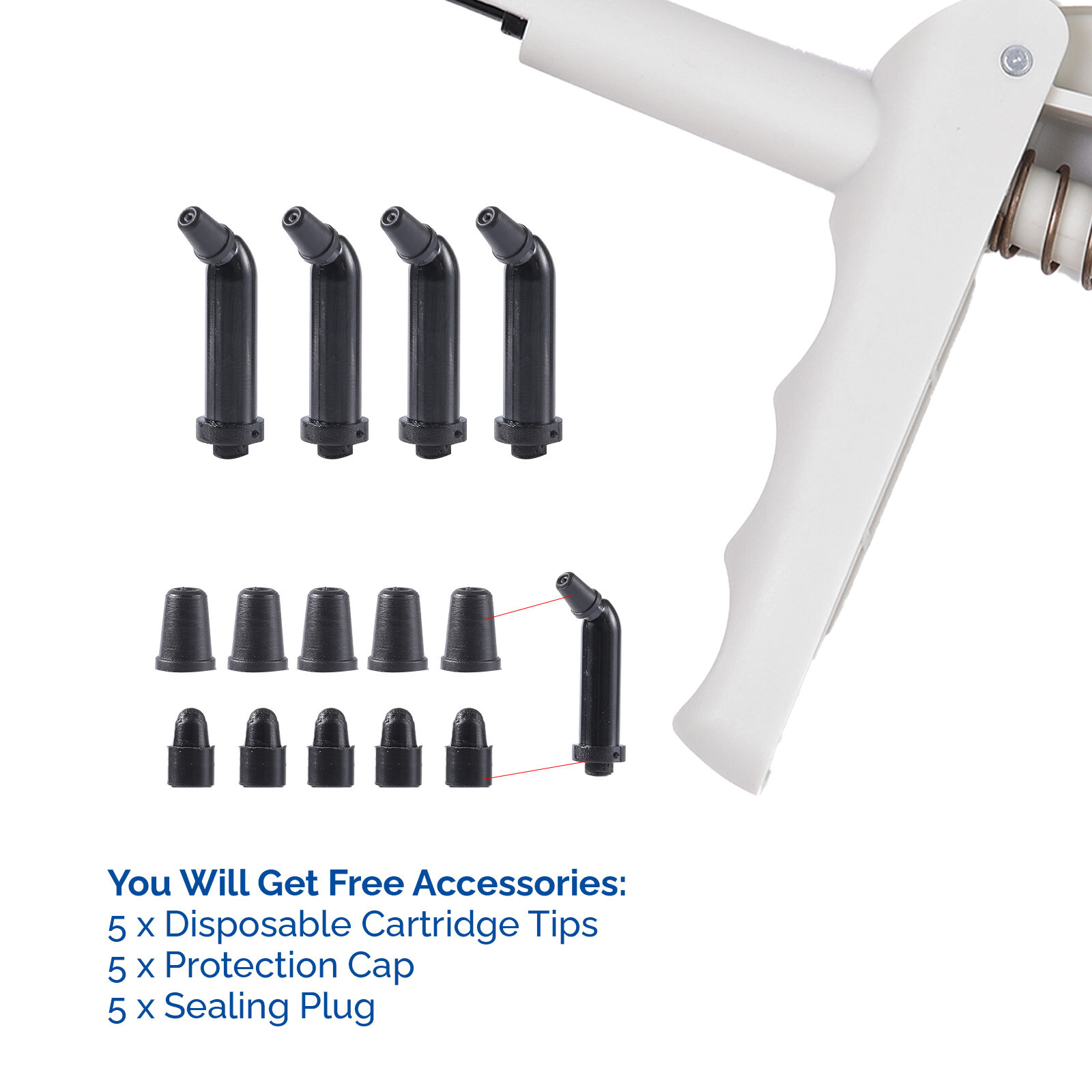 JMU Dental Composite Gun Delivery Applicator Dispenser Syringe Autoclavable