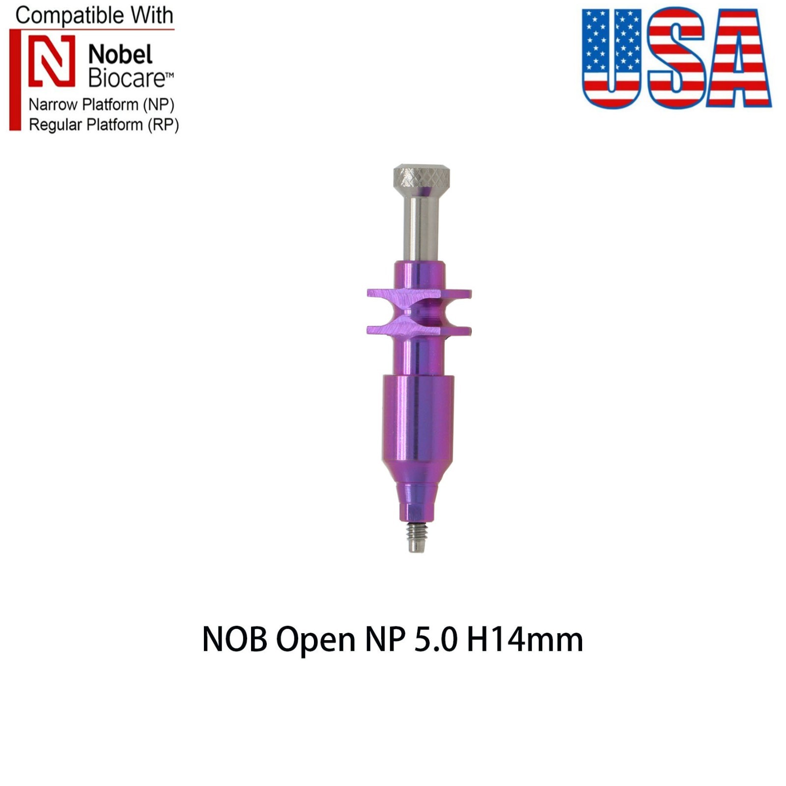 US Dental Nobel Active NP/RP Impression Transfer Coping Open Close Tray Analog